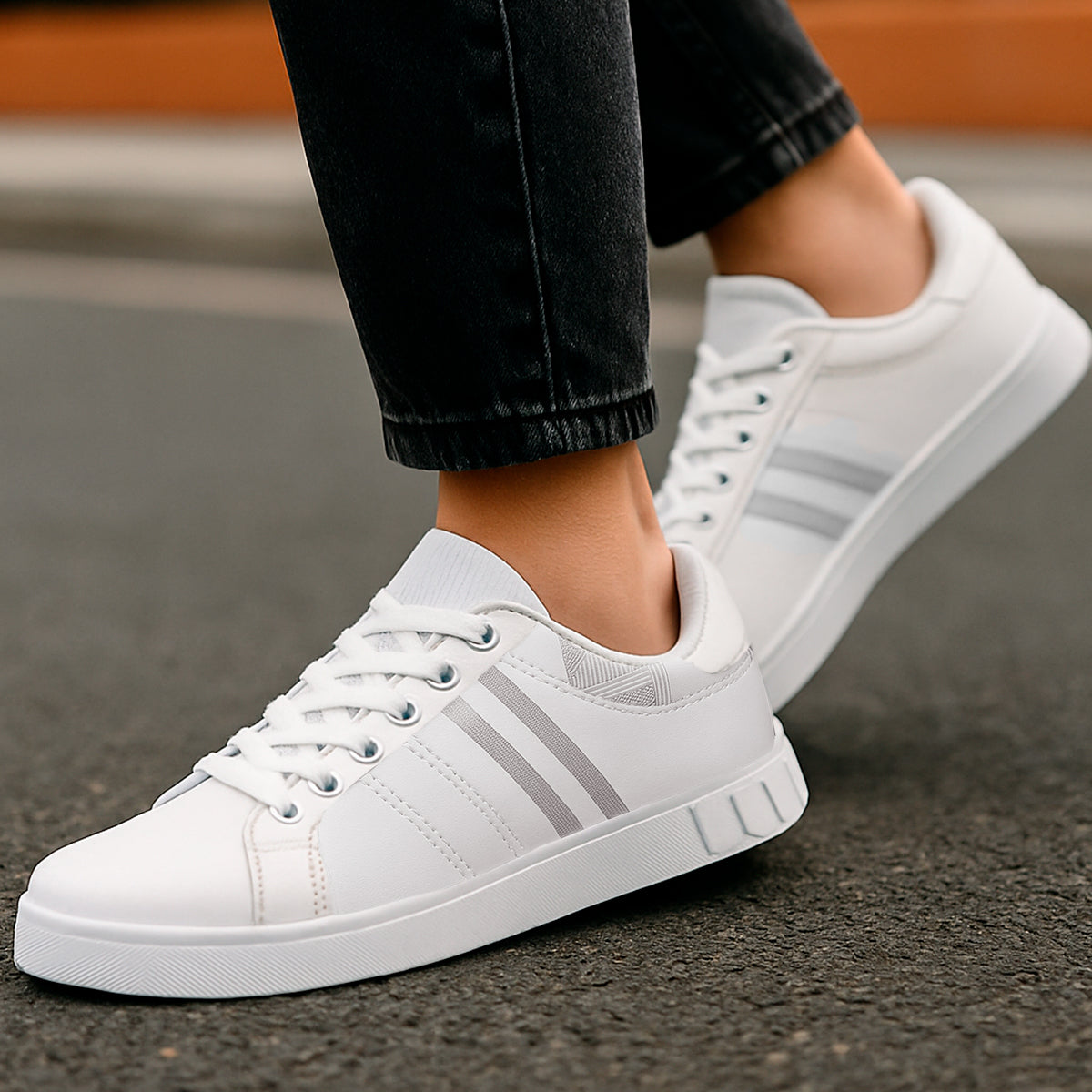 Tenis para hombre con diseño clásico ideal para el uso del día a día con suela antideslizante Zapatilla de hombre con agujetas clásicas transpirable con un diseño cómodo