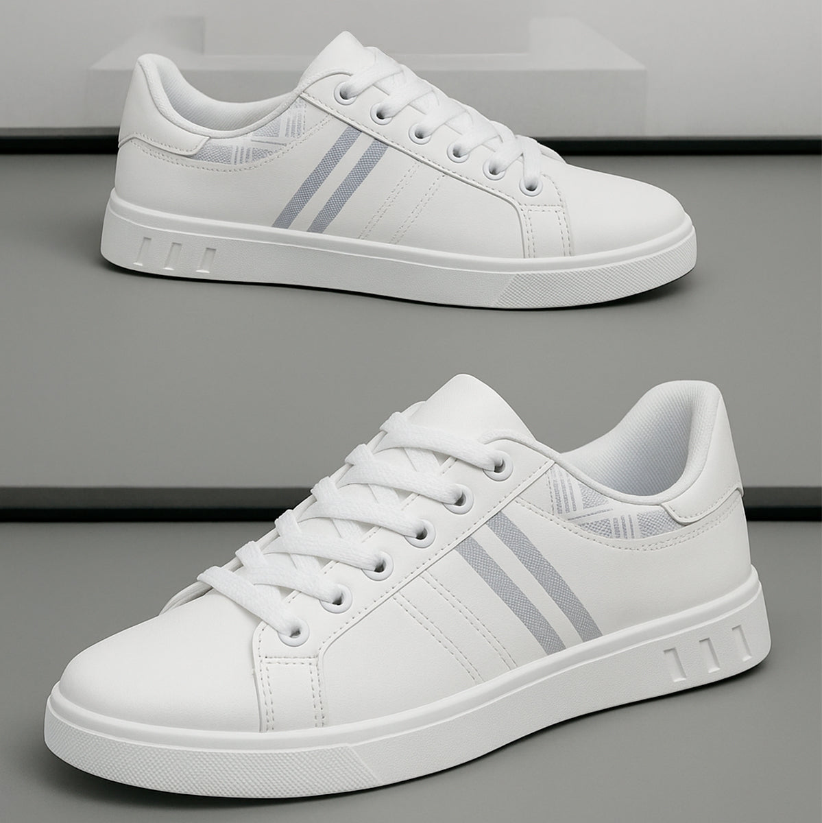 Tenis para hombre con diseño clásico ideal para el uso del día a día con suela antideslizante Zapatilla de hombre con agujetas clásicas transpirable con un diseño cómodo