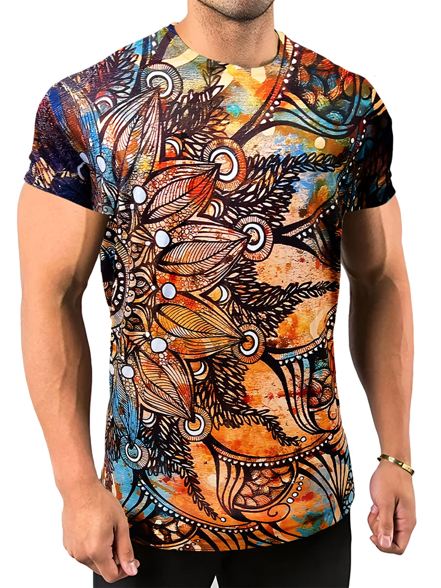 Playera Sublimada para Hombre Cuello Redondo Manga Corta
