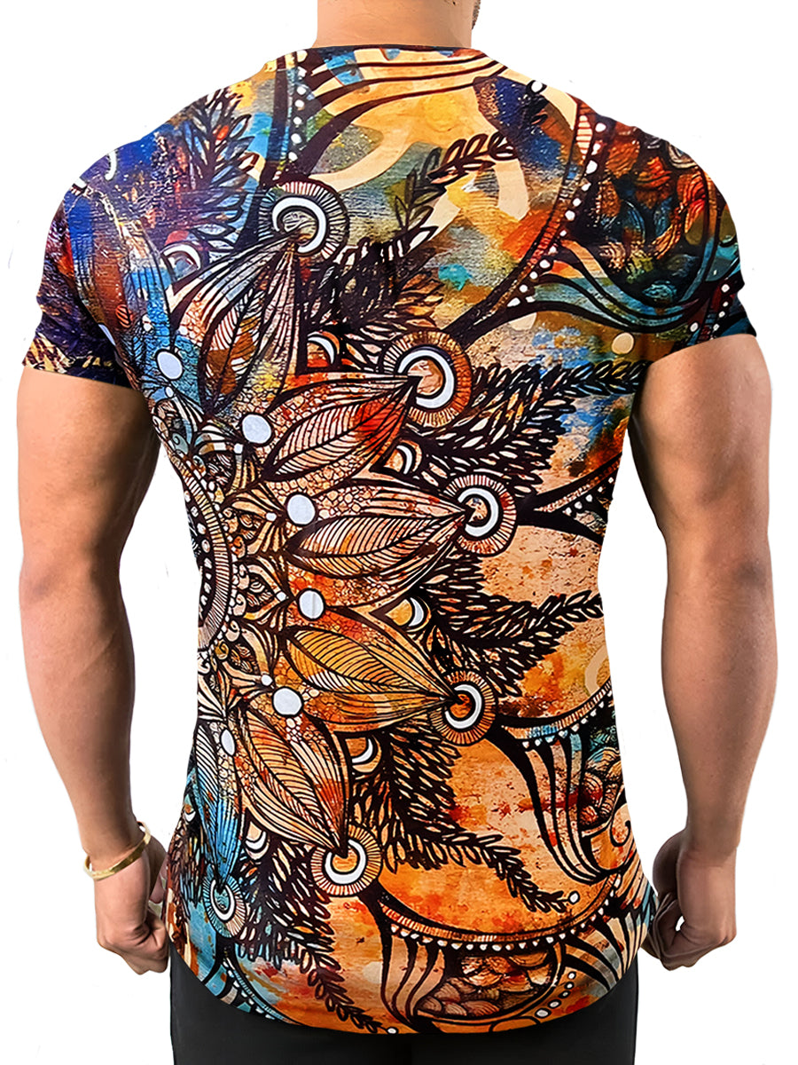 Playera Sublimada para Hombre Cuello Redondo Manga Corta