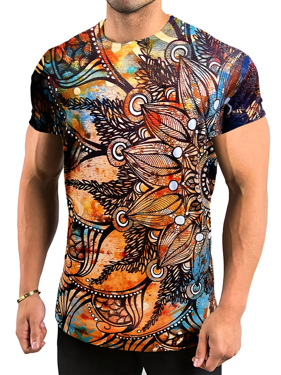Playera Sublimada para Hombre Cuello Redondo Manga Corta