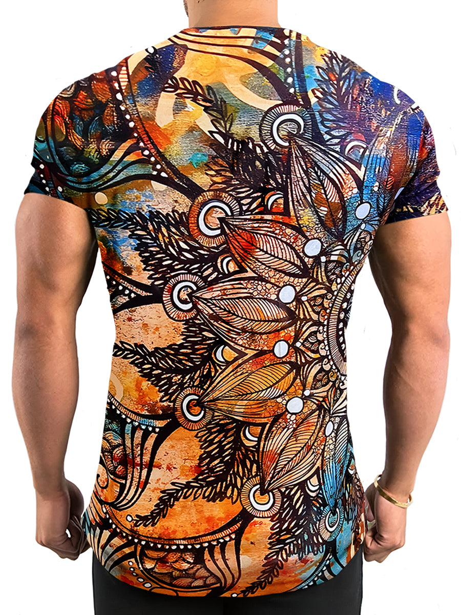 Playera Sublimada para Hombre Cuello Redondo Manga Corta