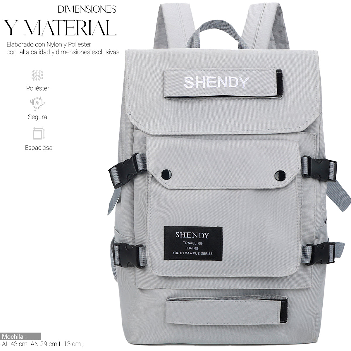 Mochila Escolar Backpack Impermeable