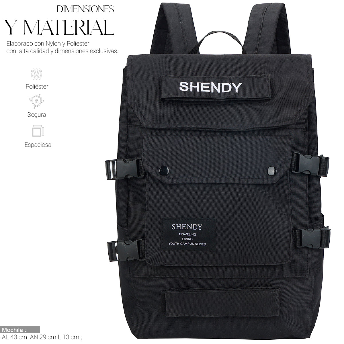 Mochila Escolar Backpack Impermeable