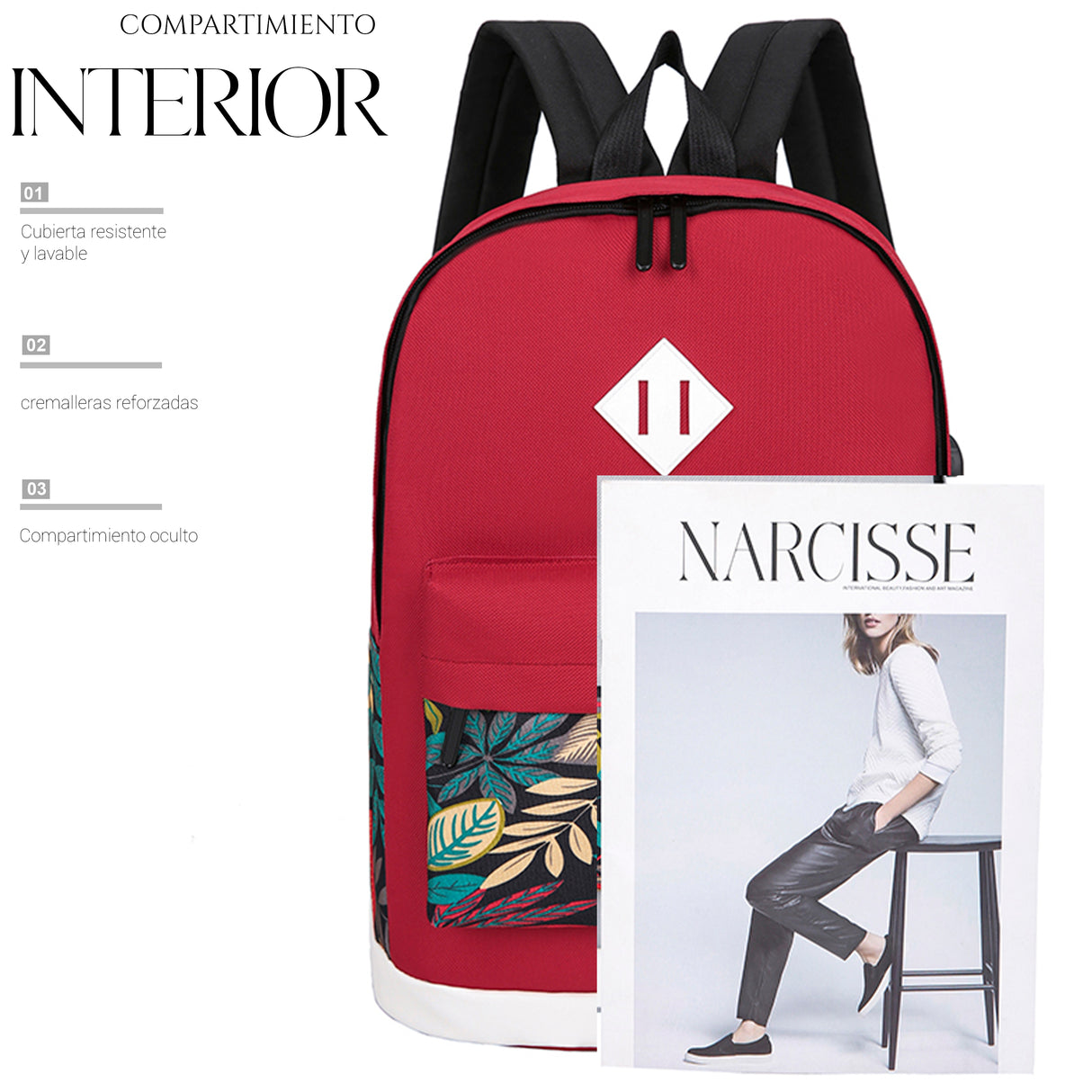 Set Mochila Backpack (3pzas)