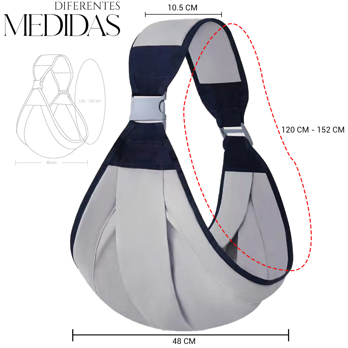 Mochila Cangurera Portabebés Morral Ergonómica Suave 03 - 36