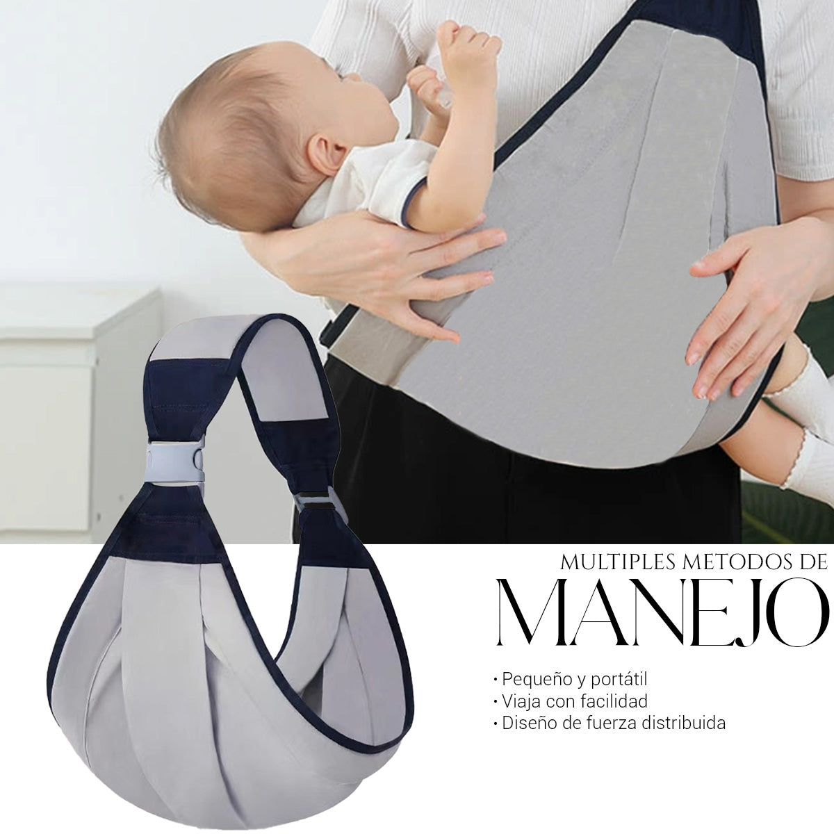 Mochila Cangurera Portabebés Morral Ergonómica Suave 03 - 36