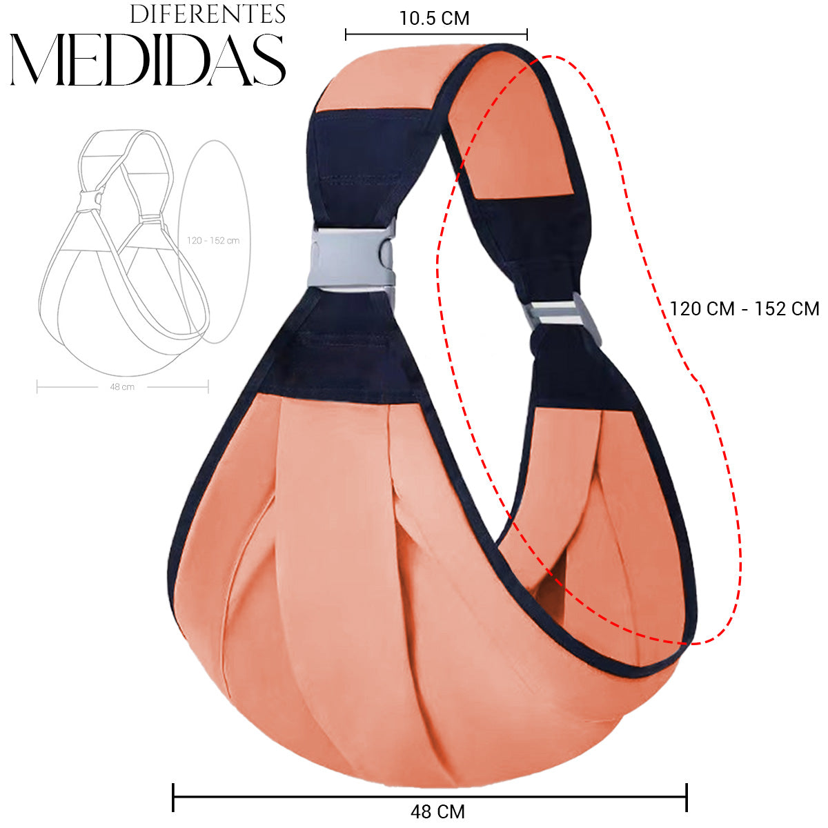 Mochila Cangurera Portabebés Morral Ergonómica Suave 03 - 36