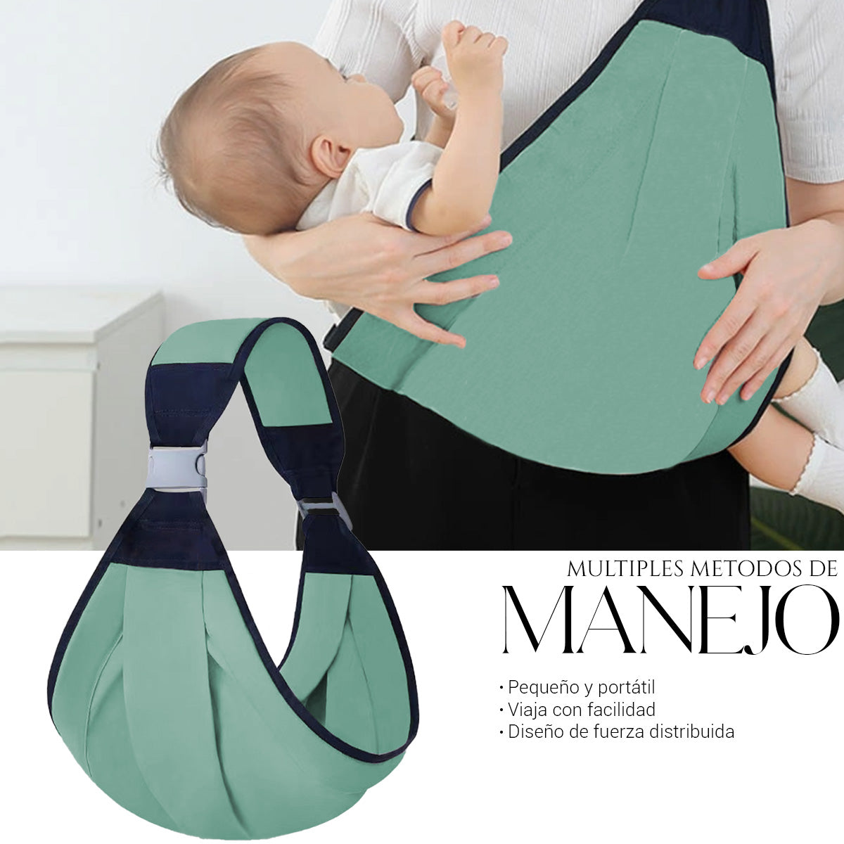 Mochila Cangurera Portabebés Morral Ergonómica Suave 03 - 36