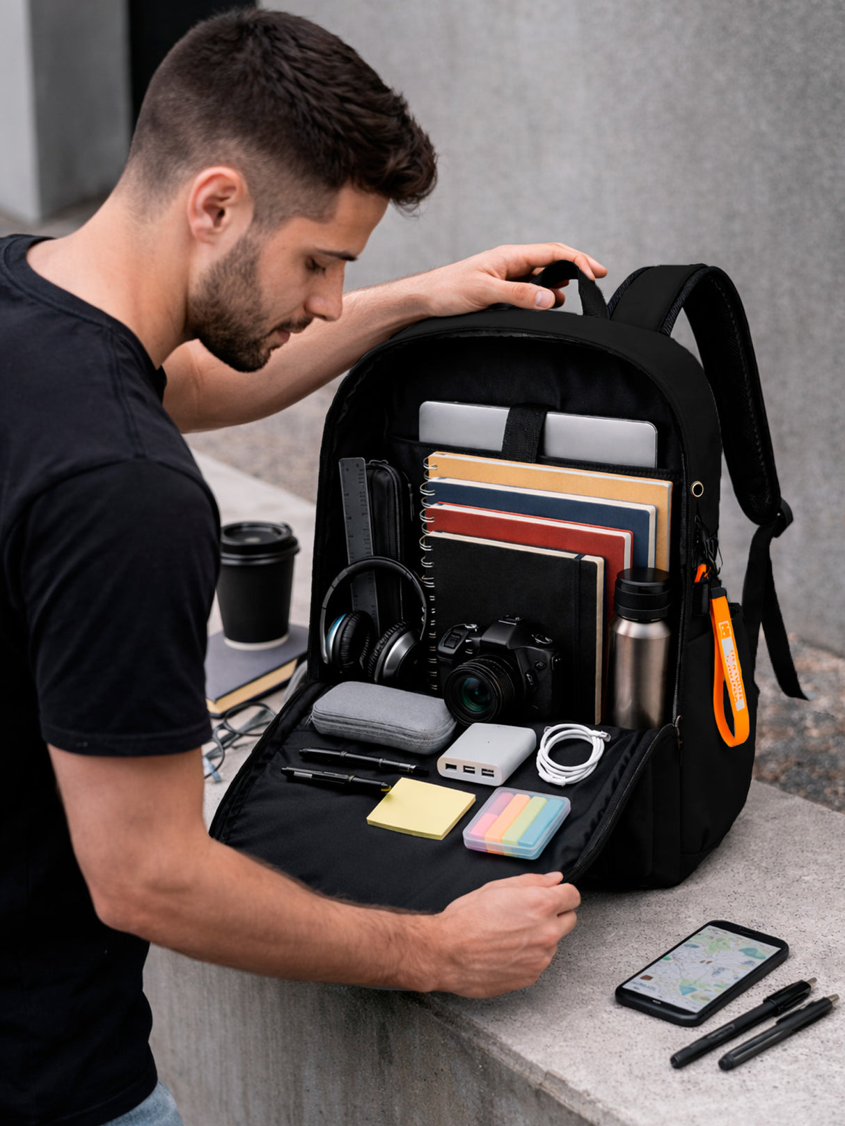 Mochila Antirrobo De Gran Capacidad Con Cargador Usb