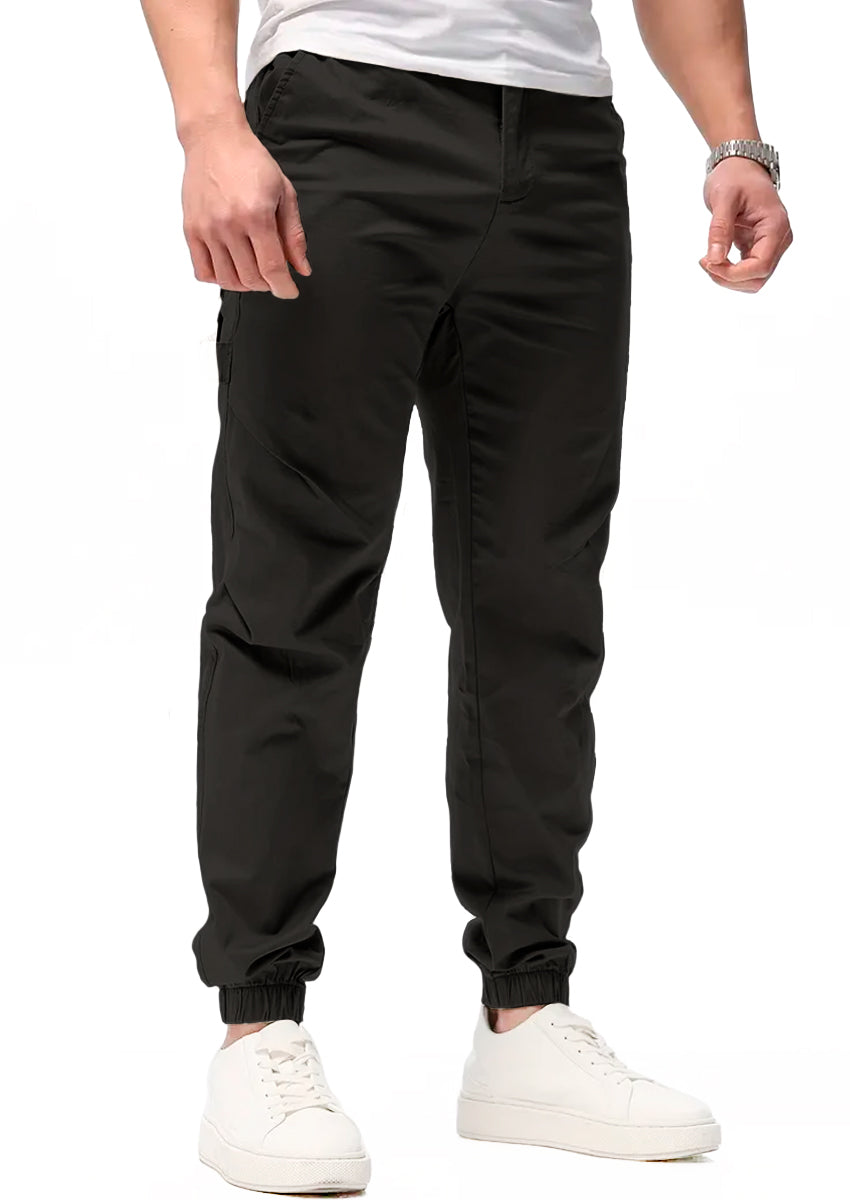 Pantalon Casual Deportivo Jogger para Hombre Bolsos Laterales con Cintura Elastica Ajustable