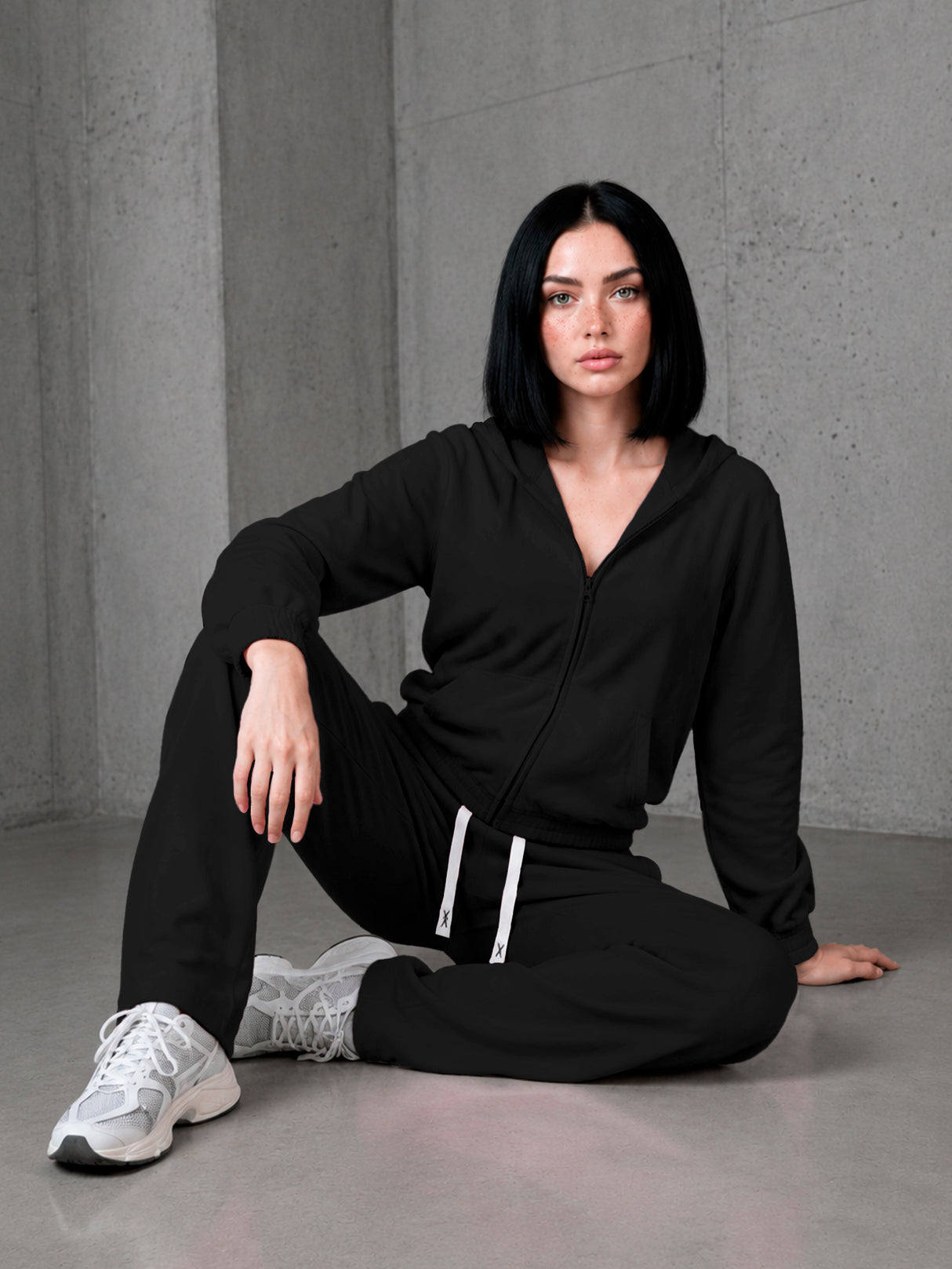 Conjunto Pants Deportivo Para Dama 2 Pz Sudadera Con Capucha MAYOREO