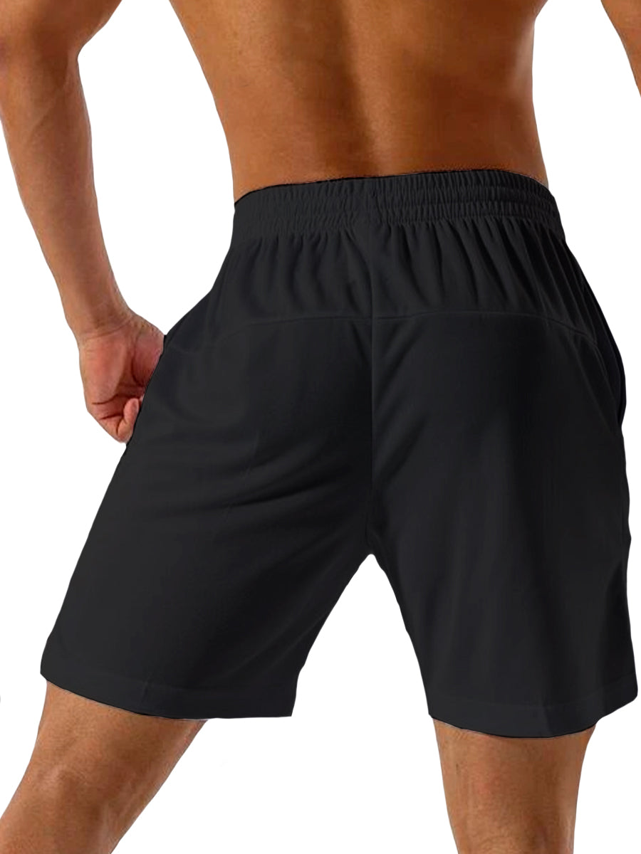 Pantalones Cortos Deportivos de Entrenamiento para Hombre Shorts con Bolsillos Laterales, Transpirables para Correr