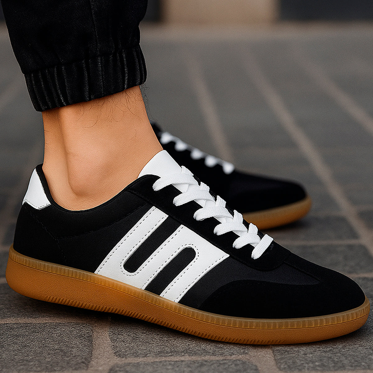 Tenis para hombre informales con un diseño casual para el uso diario Zapatilla casual con suela antideslizante con agujeta para un uso mas cómodo