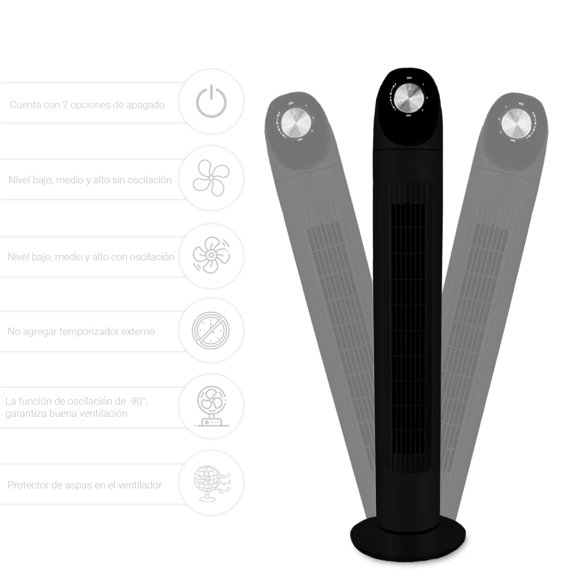 Ventilador De Torre Abanico