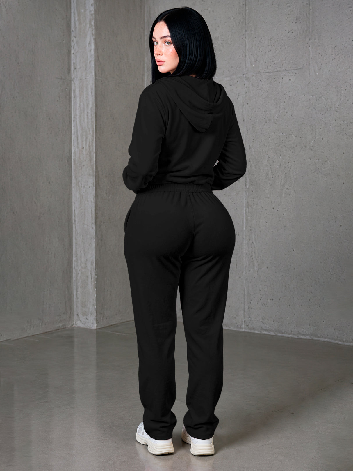 Conjunto Pants Deportivo Para Dama 2 Pz Sudadera Con Capucha MAYOREO