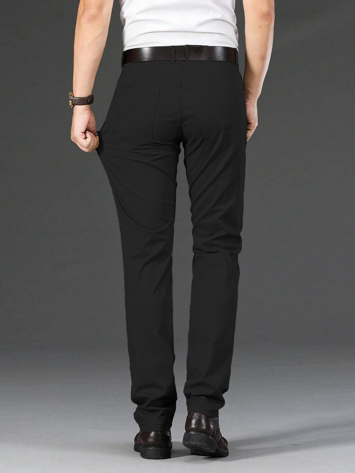 Pantalones de Vestir para Hombre Formal Elasticos Pantalon Casual Transpirable