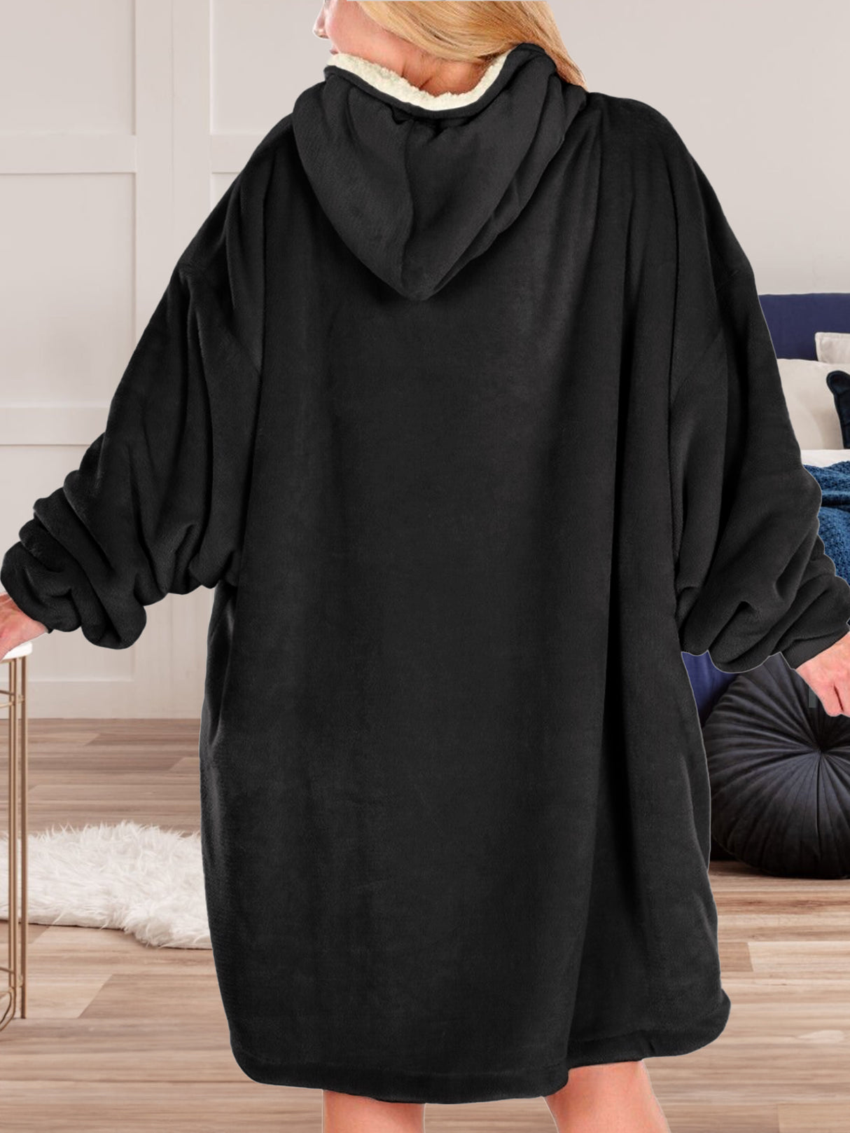 Sudadera Cobija Hoodie Con Capucha Afelpada Calientita Suave