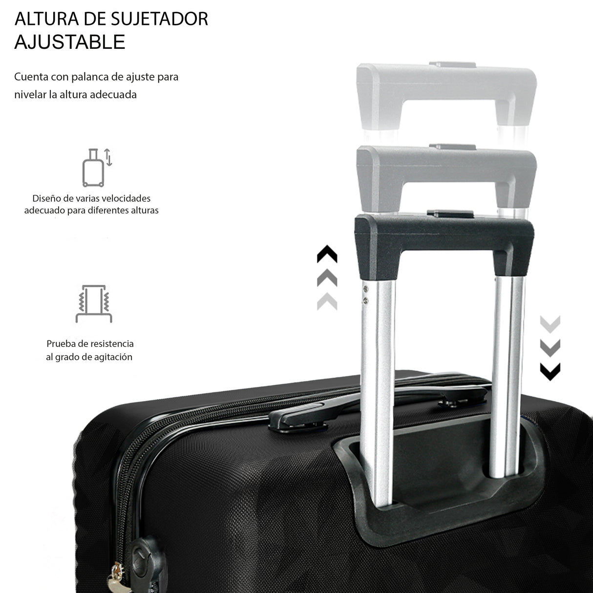 Maleta De Viaje De Mano A Bordo 20 Con Candado De Seguridad