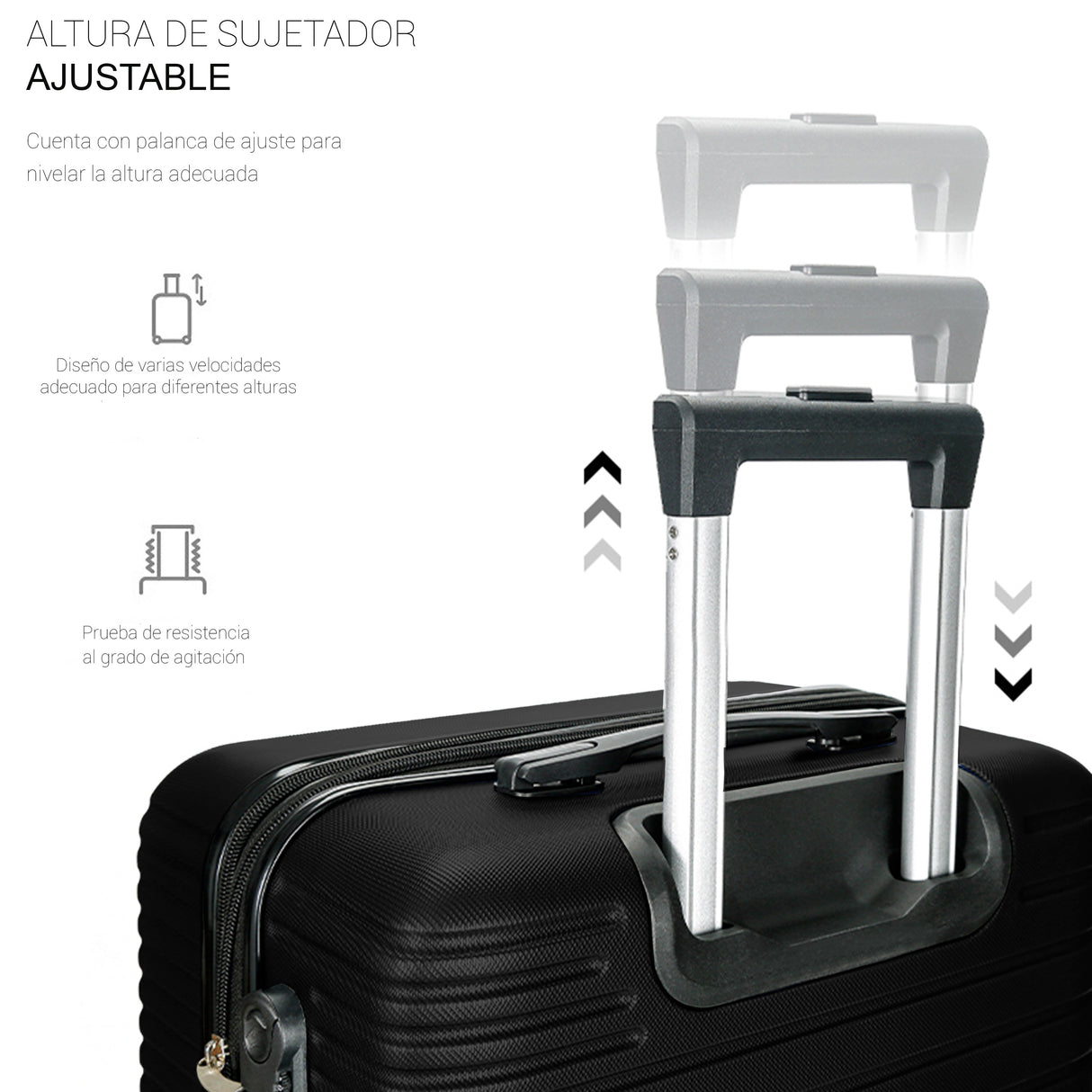 Maleta de Viaje de Mano A Bordo Con Candado De Seguridad