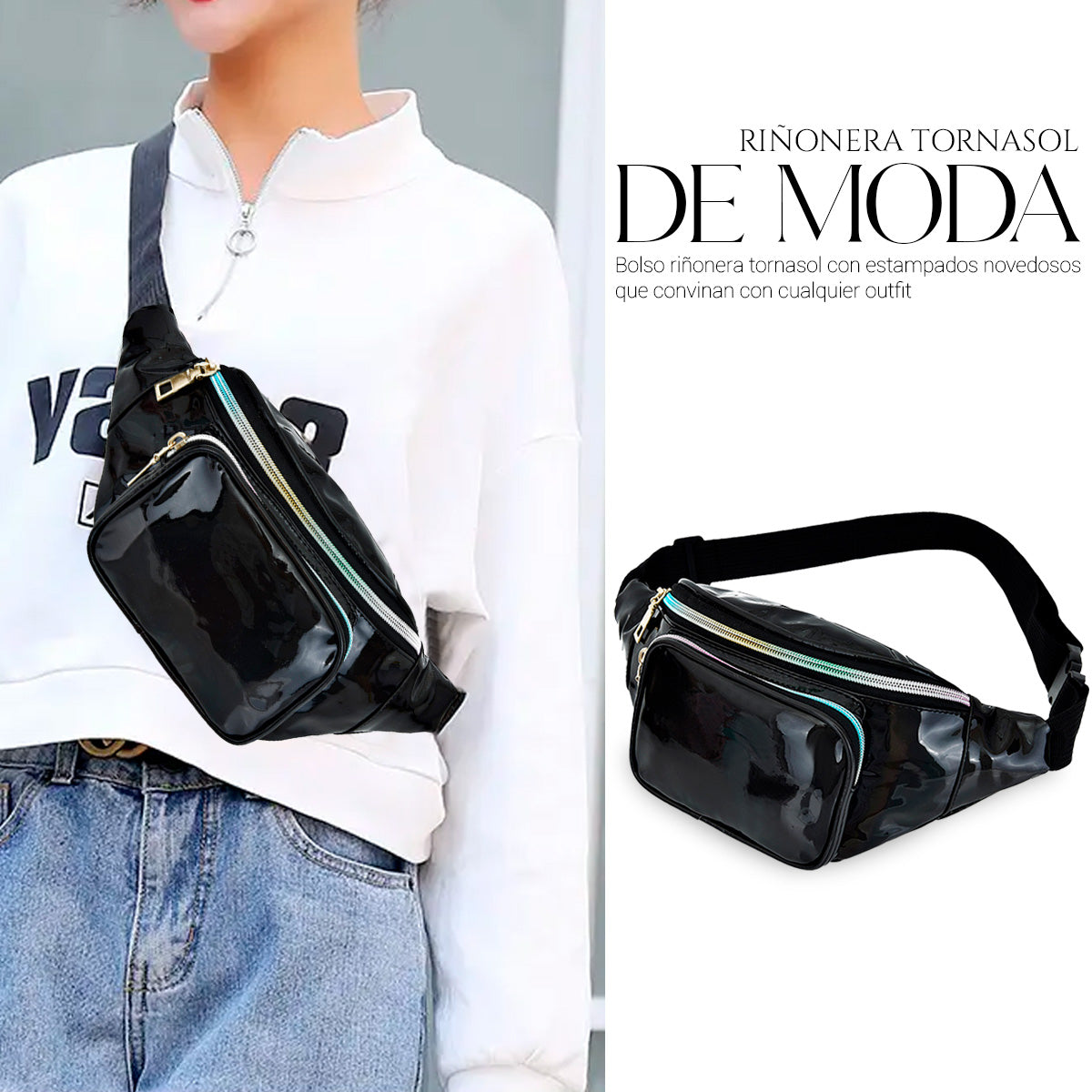 Cangurera Casual Para Mujer