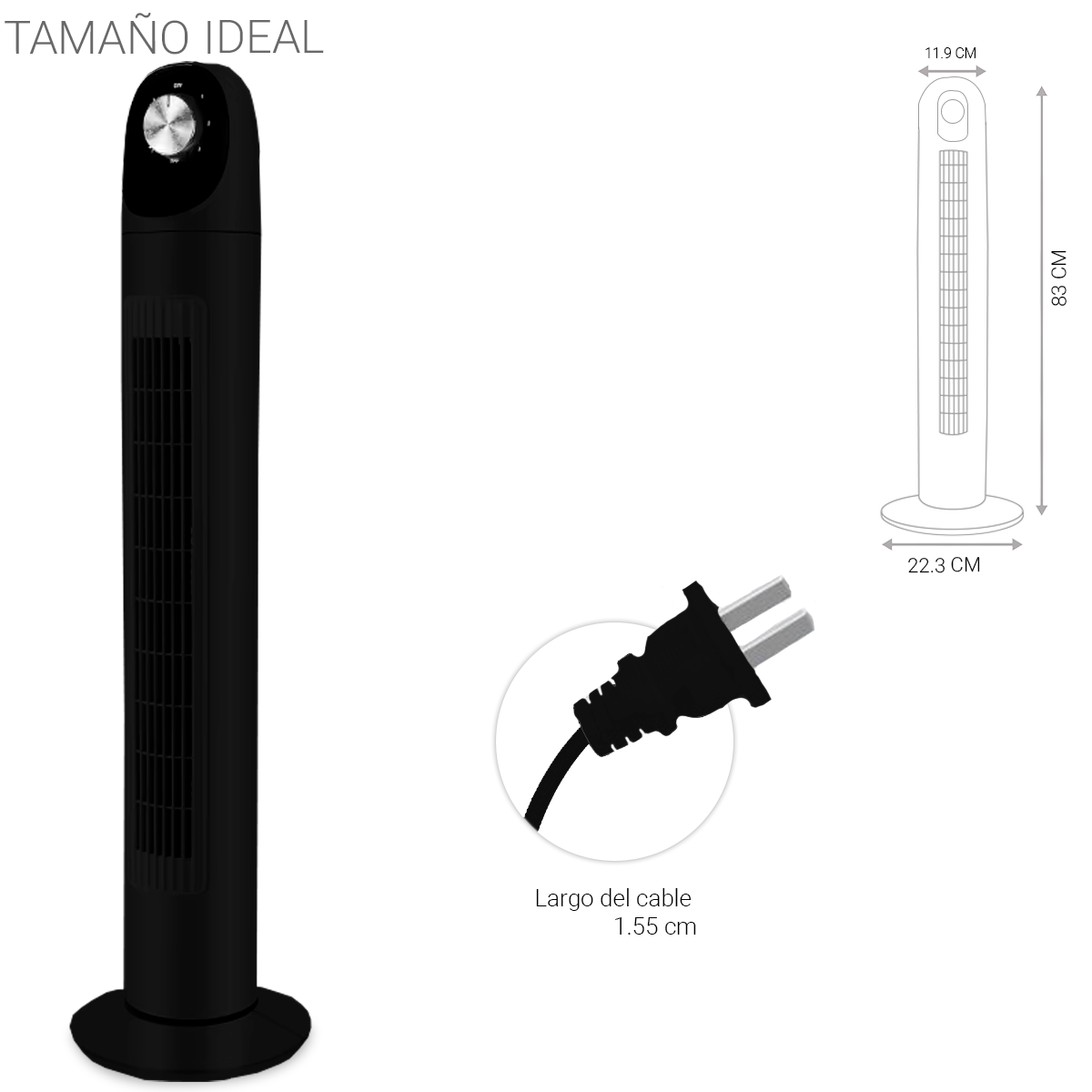 Ventilador De Torre Abanico