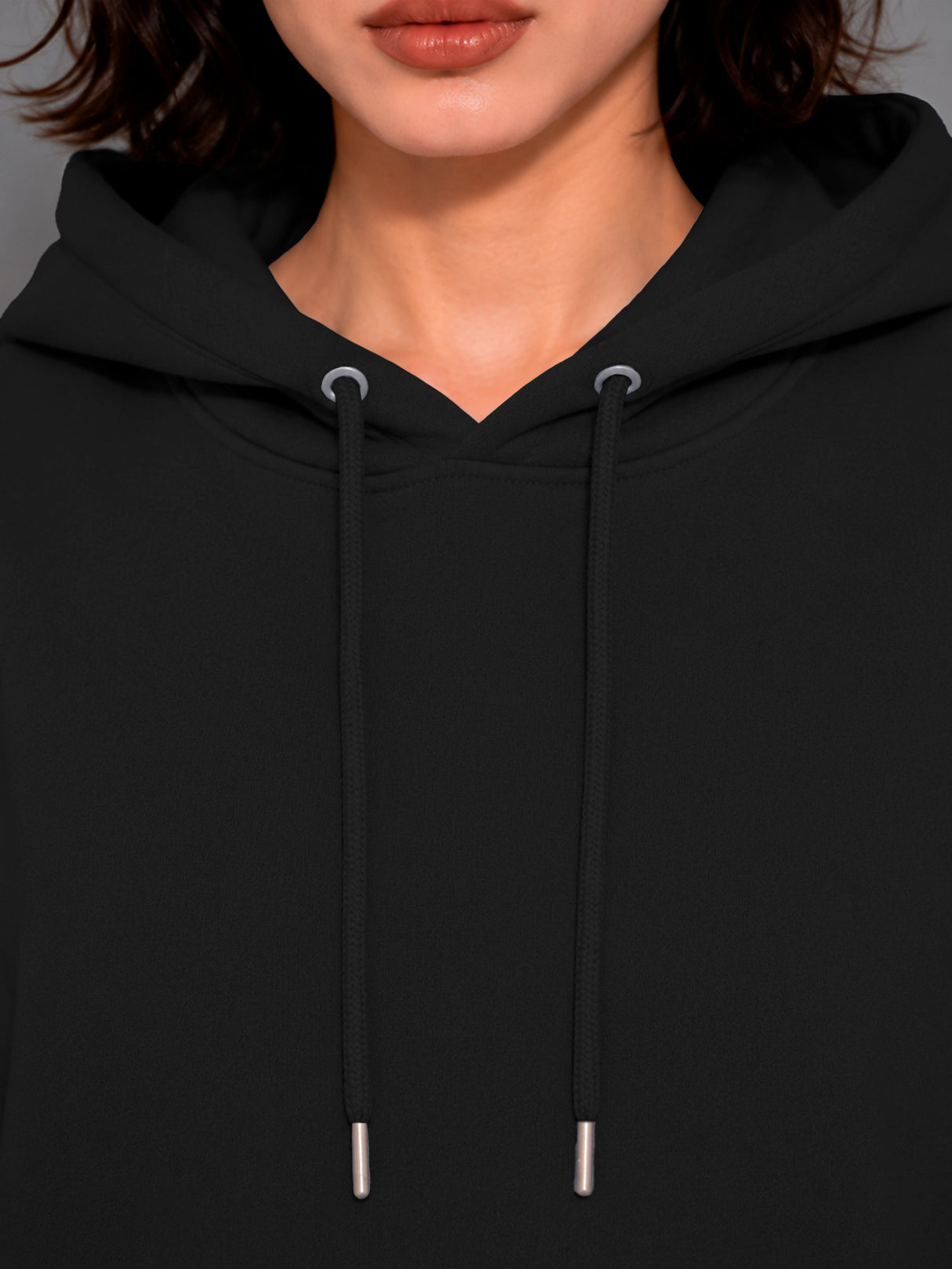 Sudadera con Capucha para Mujer Manga Larga Hoodie sin Cierre