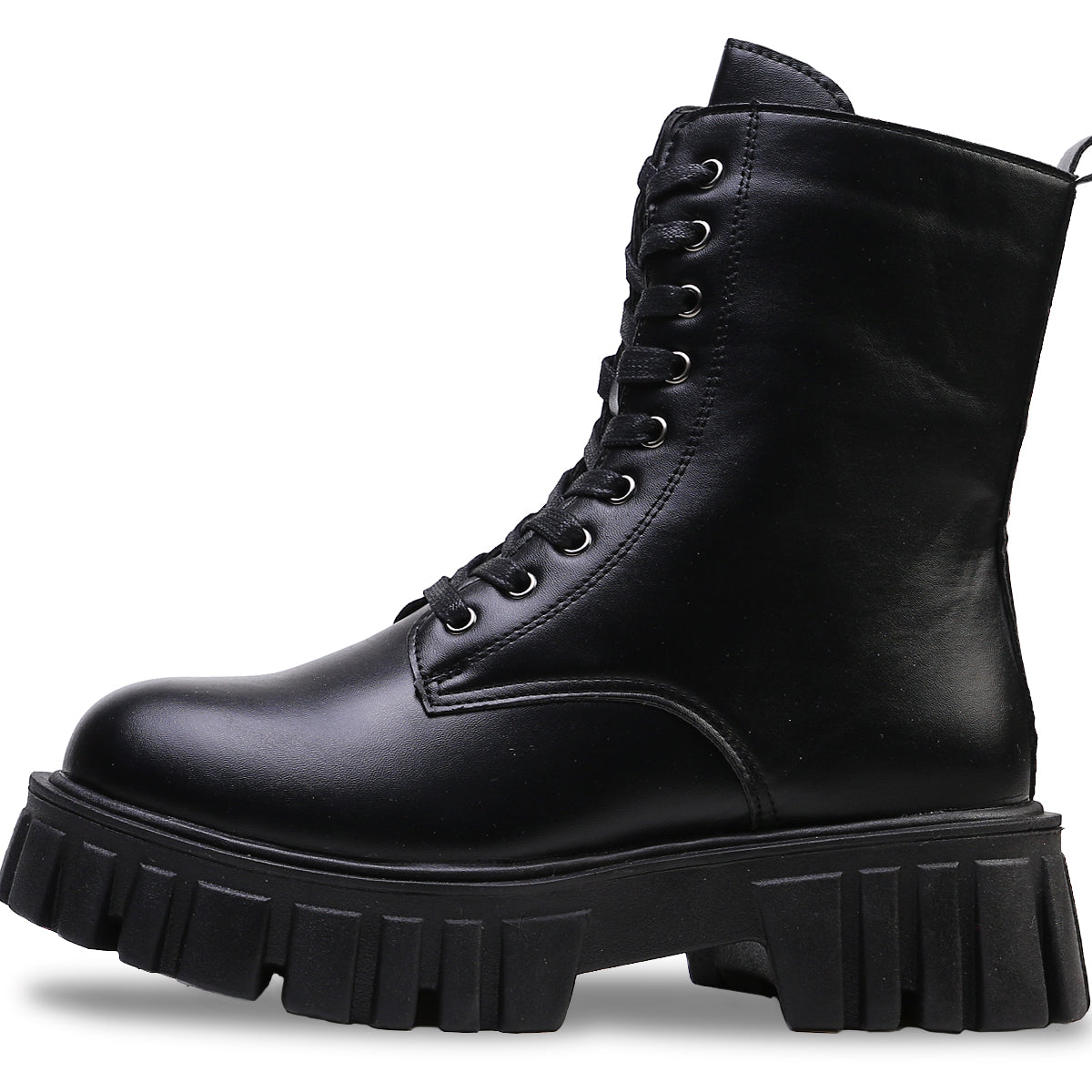 Botas de Mujer, Botas de Suela Media, Botas Color Liso Versatiles, Botines de Mujer Estilo Casual, Botas Antideslizante Uso Ccnfortable