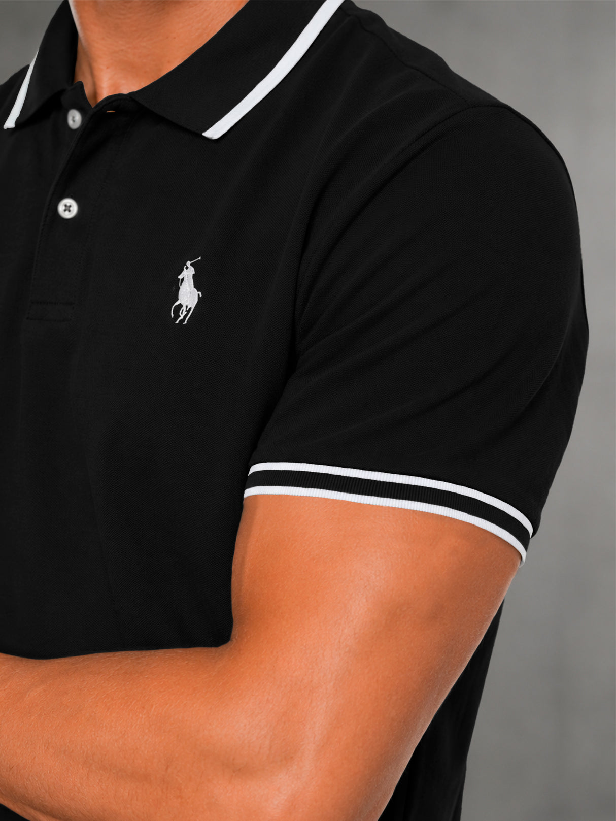 Camisa HPC Polo Hombre Manga Corta Sport Elegante Estilo Old Money