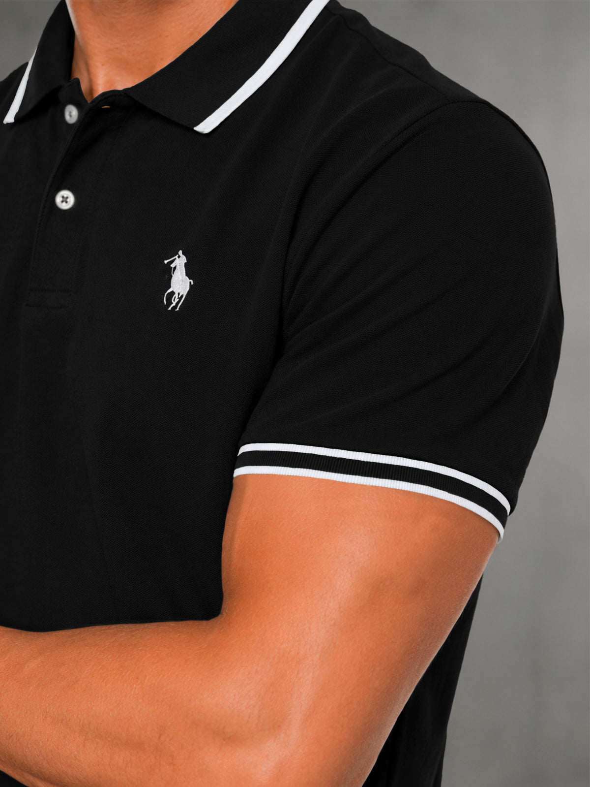Camisa HPC Polo Hombre Manga Corta Sport Elegante Estilo Old Money