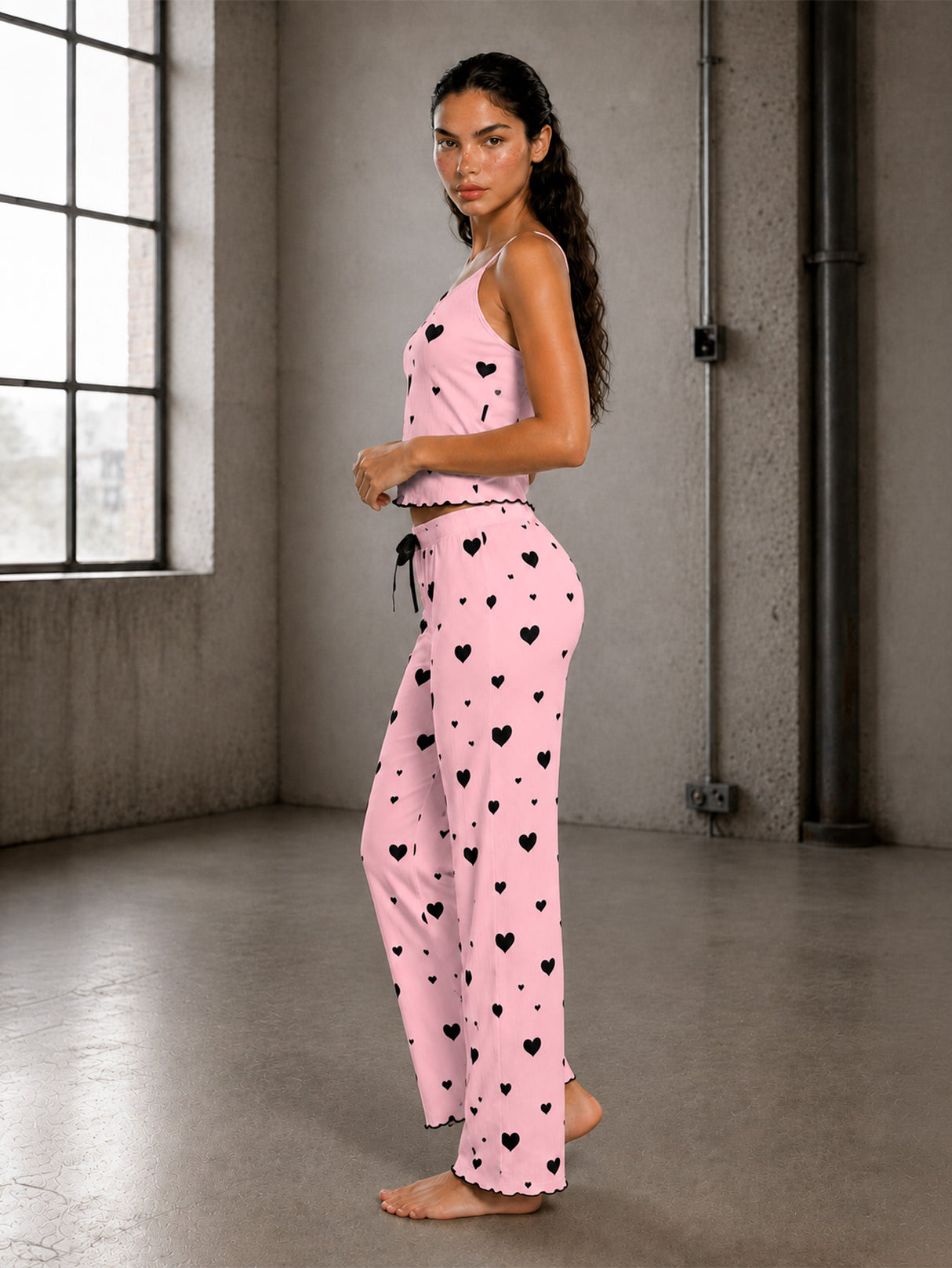 Pijama Mujer Conjunto Pantalon Top Ligero Comodo Verano