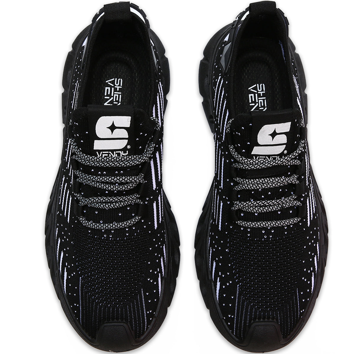 Zapatos para hombre de moda color solido, Zapatillas versatiles con cordones, Tenis adecuados para deportes diarios