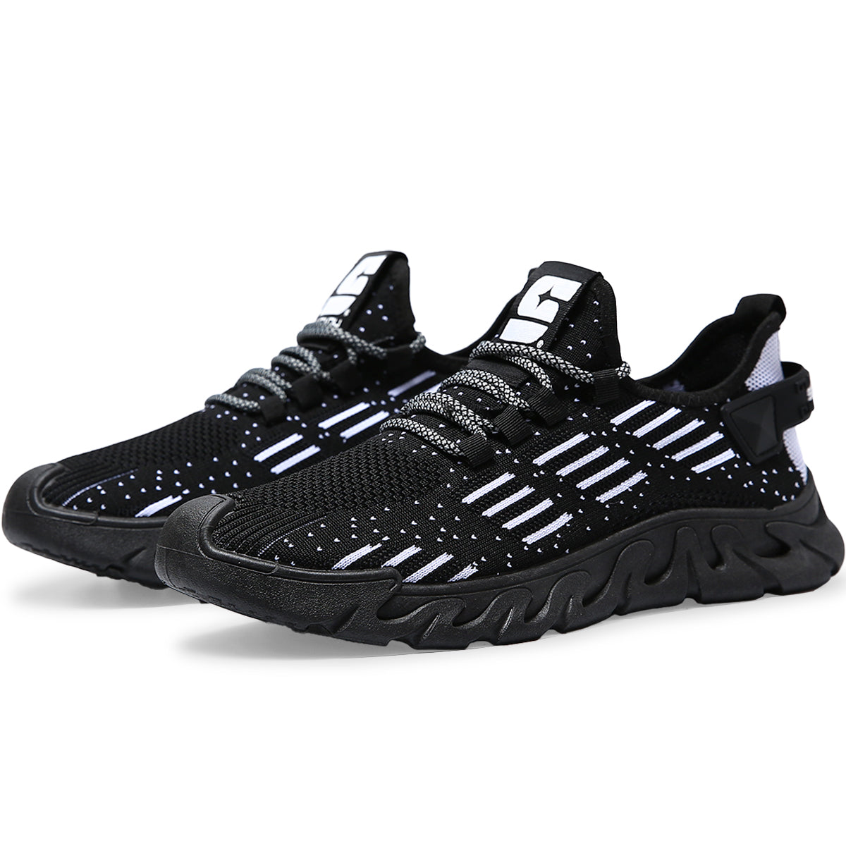 Zapatos para hombre de moda color solido, Zapatillas versatiles con cordones, Tenis adecuados para deportes diarios