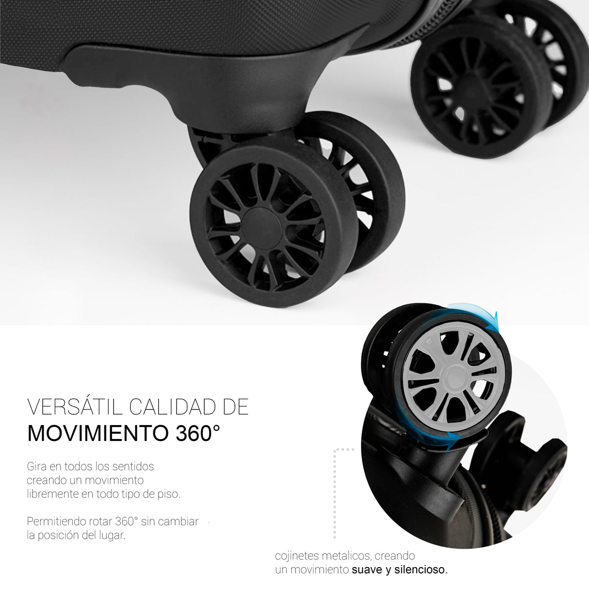 Maleta de Viaje de Mano A Bordo Con Candado De Seguridad