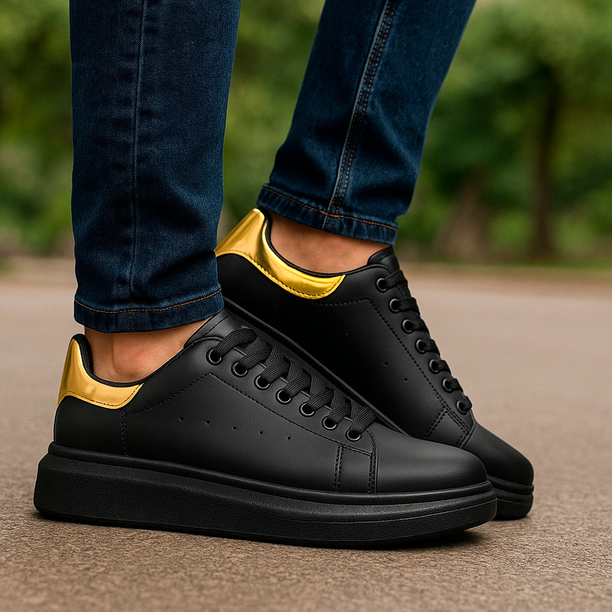 Tenis para hombre casual cómodo con cuerdas clásicas de agujeta para uso diario Zapatilla clásica con suela antideslizante transpirable cómodo para uso informal