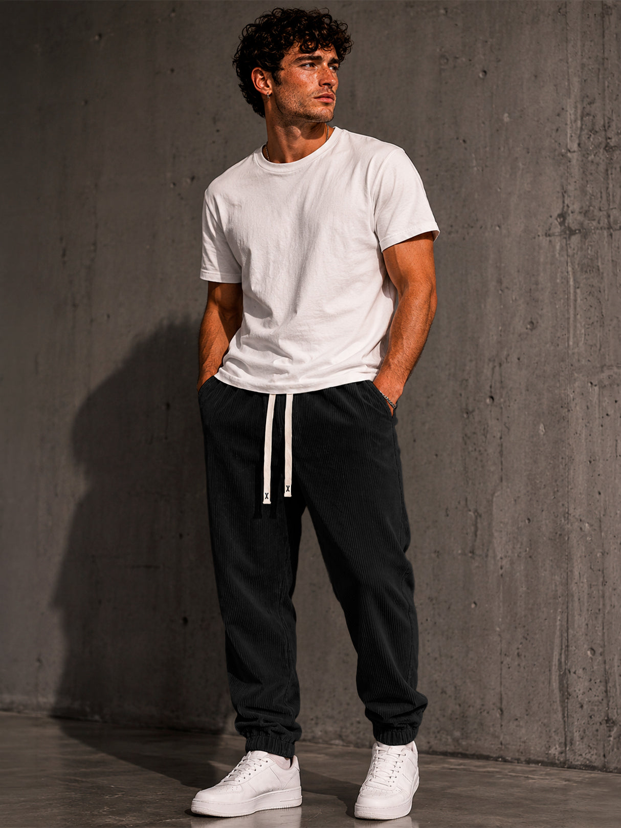 Pants Pantalon Pana Para Hombre Premium Jogger Comodo Casual