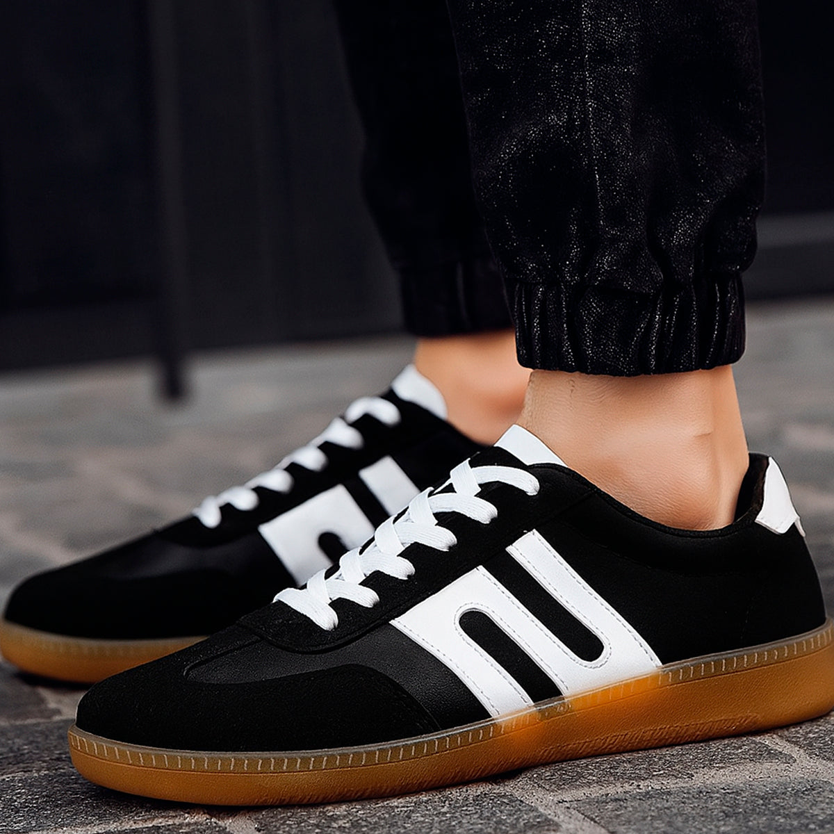 Tenis para hombre informales con un diseño casual para el uso diario Zapatilla casual con suela antideslizante con agujeta para un uso mas cómodo