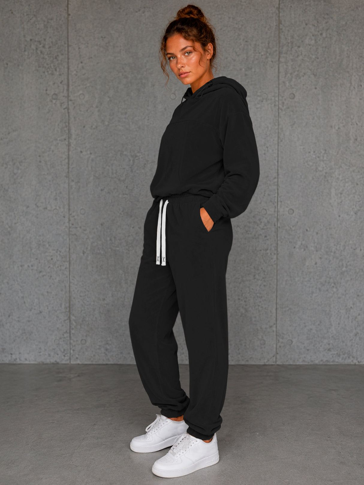 Conjunto Deportivo Mujer 2pz Sudadera Pantalon Comodo Casual