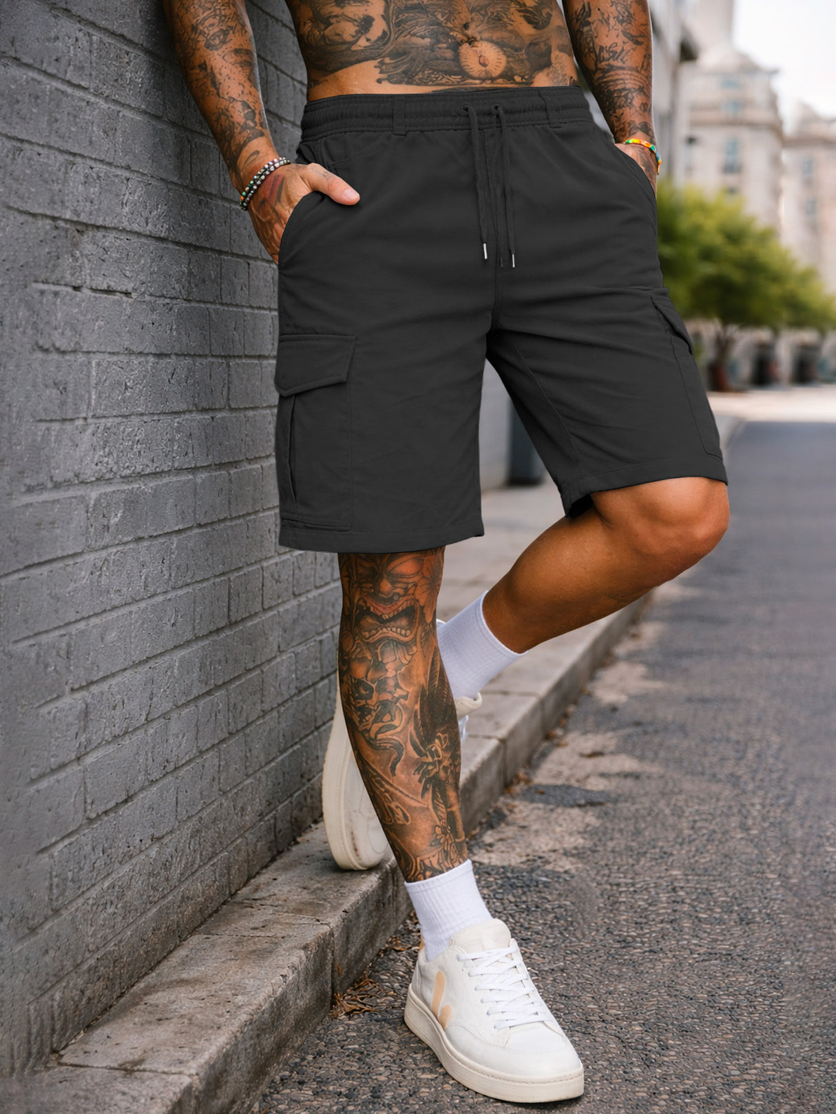 Pantalones Cortos Cargo Tacticos para Hombre Pantalon Short Senderismo Transpirable para Exteriores