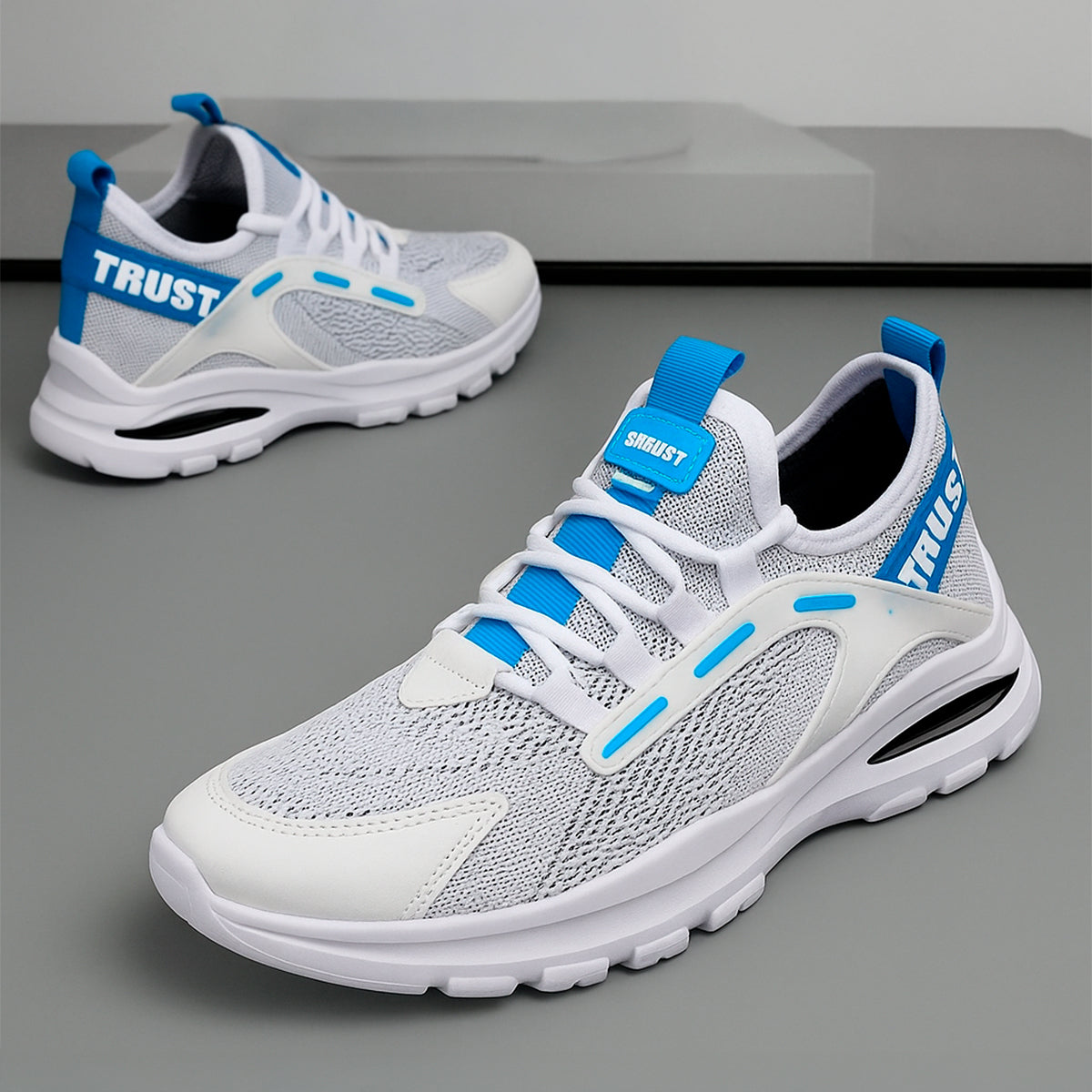 Tenis para hombre cómodo para el uso rudo agujeta de cuerda con suela antideslizante Zapatilla para hombre cómodo y transpirable para el uso diario