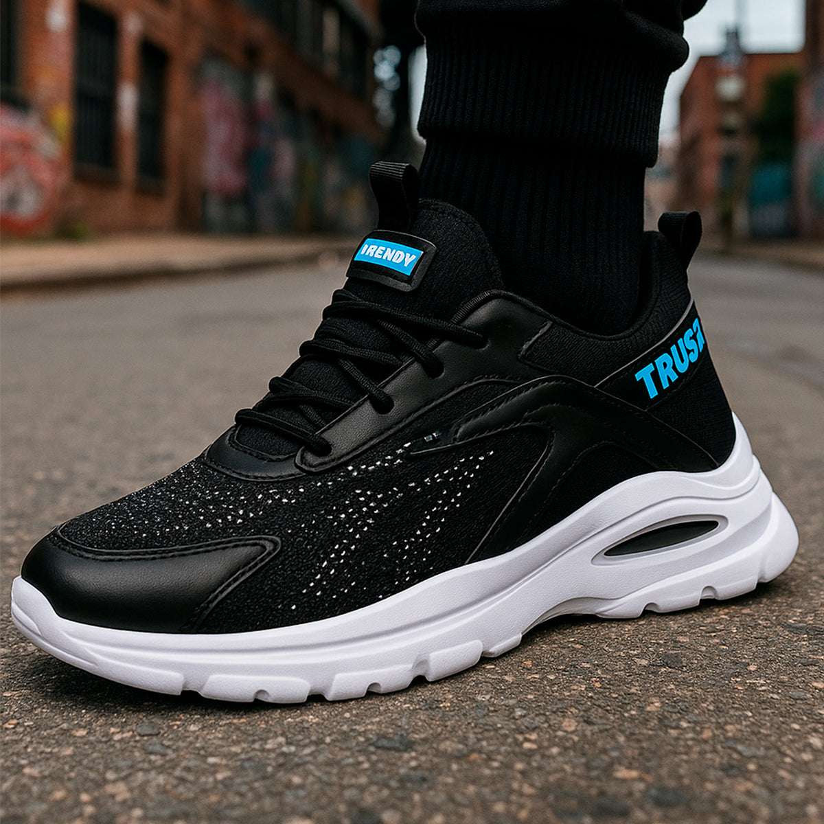 Tenis para hombre con un diseño casual con una suela antideslizante cómodo para el uso diario Zapatilla clásica con un estilo elegante con agujetas clásicas suela cómoda para un mejor manejo.