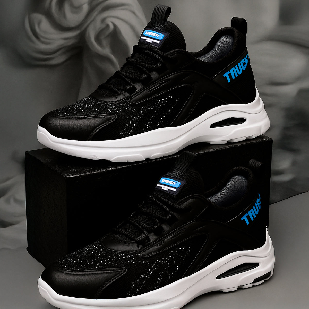 Tenis para hombre con un diseño casual con una suela antideslizante cómodo para el uso diario Zapatilla clásica con un estilo elegante con agujetas clásicas suela cómoda para un mejor manejo.