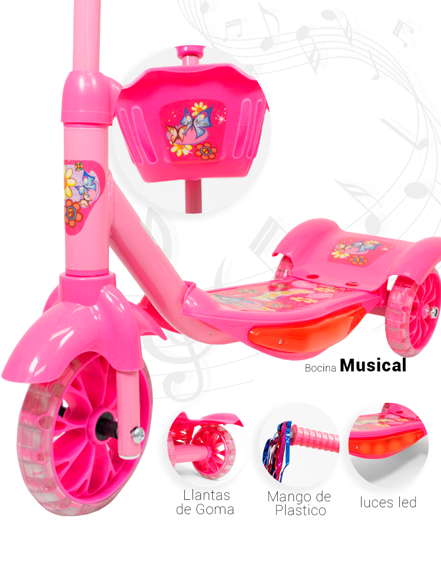 Scooter Para Niños Patin Del Diablo Luces Y Sonidos