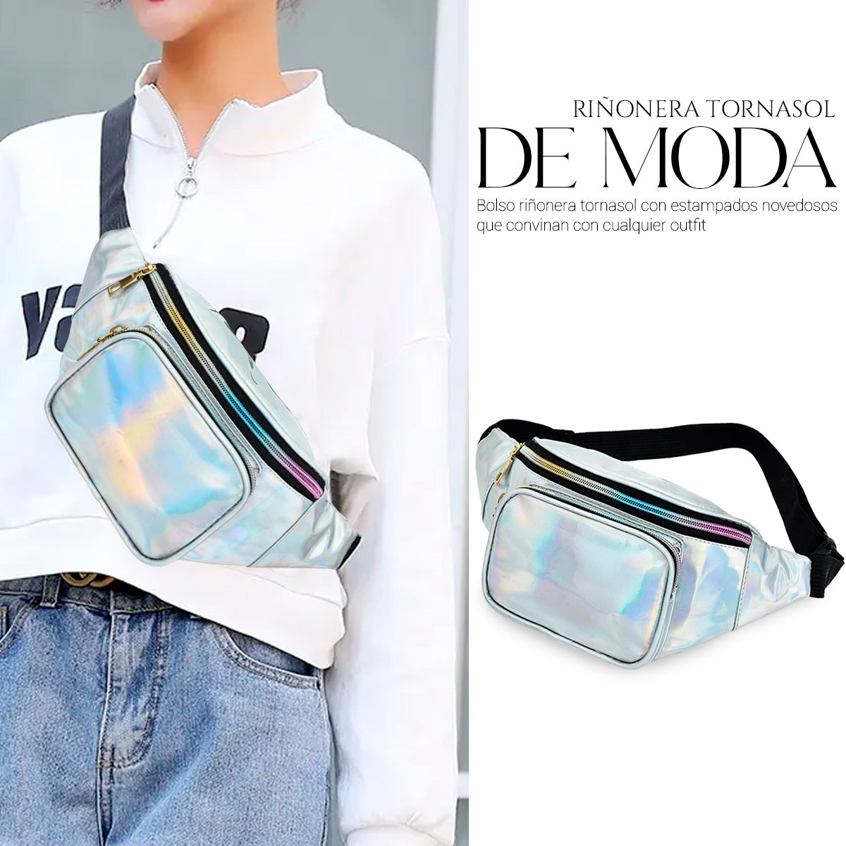 Cangurera Casual Para Mujer