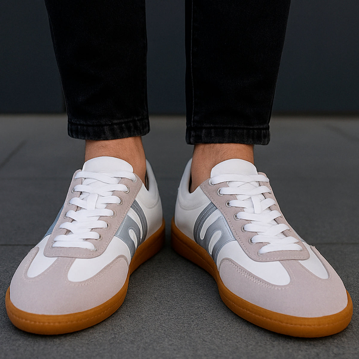 Tenis para hombre informales con un diseño casual para el uso diario Zapatilla casual con suela antideslizante con agujeta para un uso mas cómodo