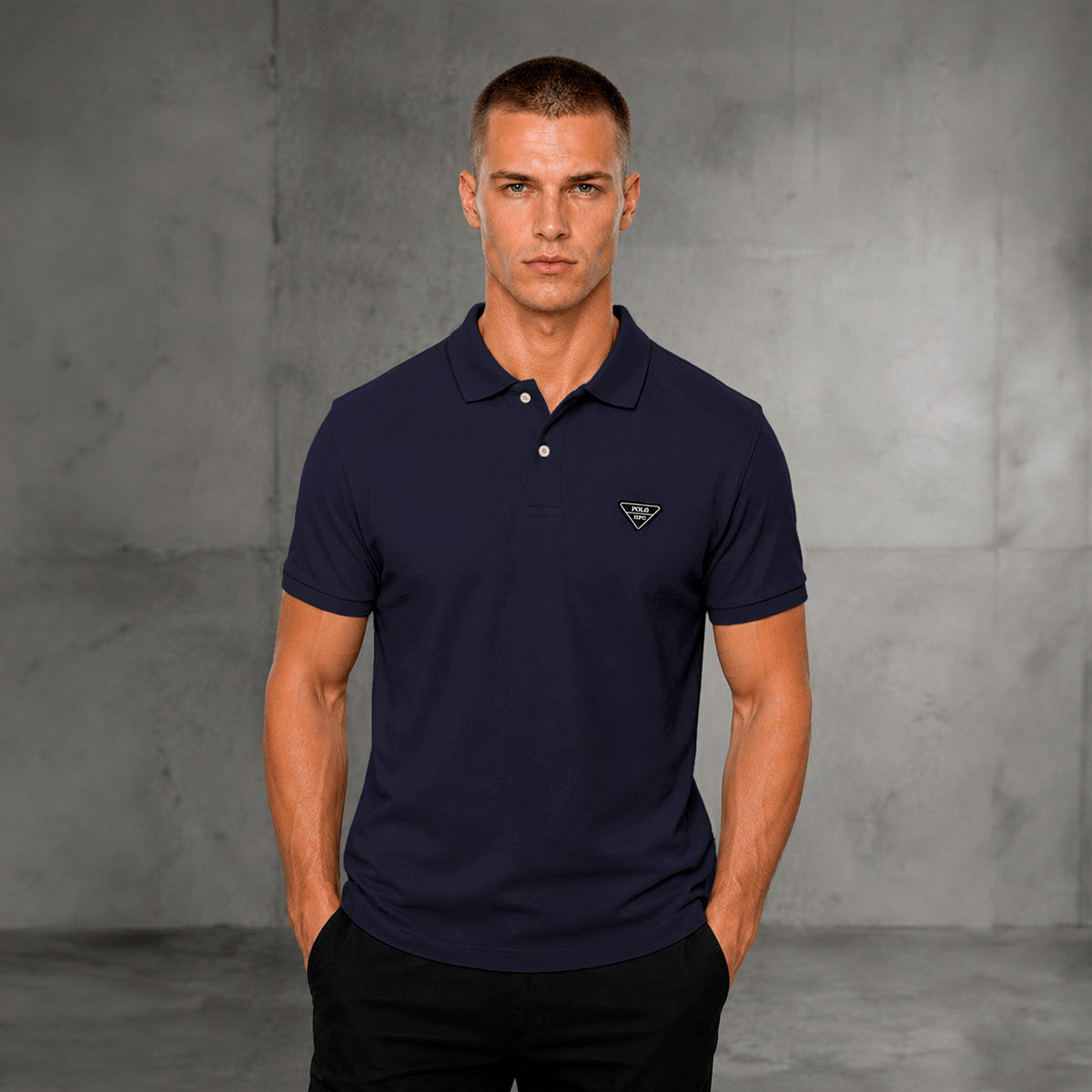 Playera HPC Polo Hombre Slim Fit Algodón Manga Corta Casual