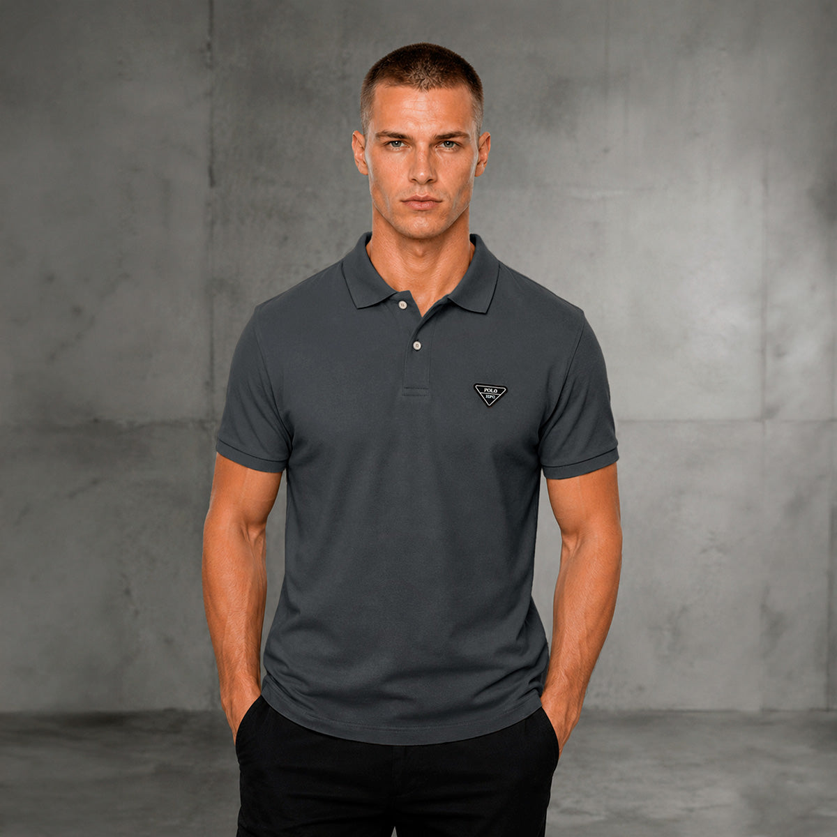 Playera HPC Polo Hombre Slim Fit Algodón Manga Corta Casual