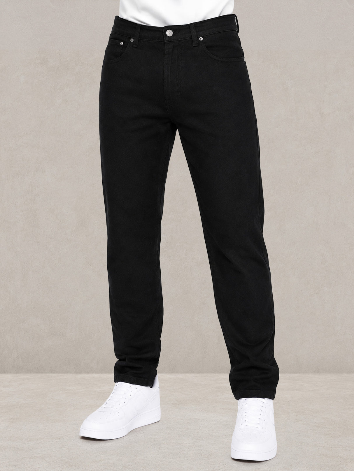 Jeans Caballero Recto Slim Fit Mezclilla Premium Hombre