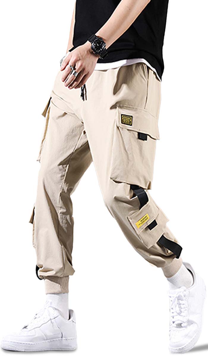 Pantalones Cargo para Hombre de Ajuste Relajado Pantalon tipo Cargo con Bolsas Laterales Mayoreo