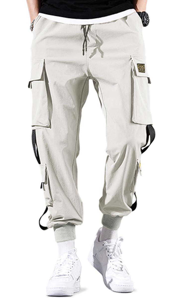 Pantalones Cargo para Hombre de Ajuste Relajado Pantalon tipo Cargo con Bolsas Laterales Mayoreo